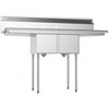 Koolmore 2 Compartment Stainless Steel NSF Commercial Kitchen Prep & Utility Sink SB121610-16B3